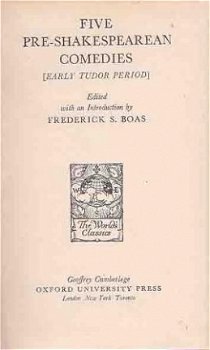 Five pre-Shakespearean comedies [Early Tudor period] - 1