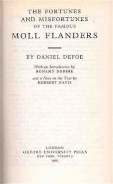 The fortunes and misfortunes of the famous Moll Flanders