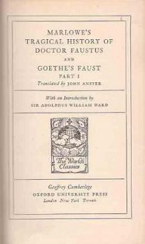 Marlowe`s Tragical history of doctor Faustus and Goethe`s Fa - 1