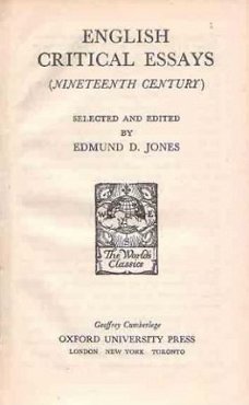 English critical essays (nineteenth century)