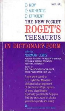 The new pocket Roget`s thesaurus in dictionary form