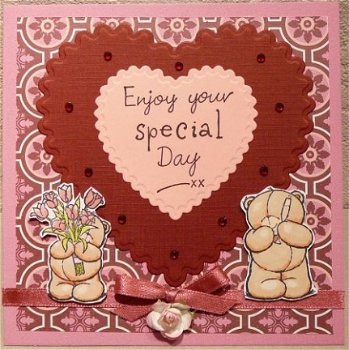 Huwelijk of verlovingskaart 12: Enjoy your special day - 1