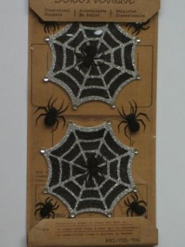 jolee's boutique XL parcel glitter halloween spiderweb - 1