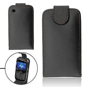 Leer Hoesje voor BlackBerry 8520, Zwart, Nieuw, €5.95 - 1