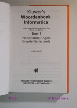 [1985] Woordenboek Informatica NL-E en E-NL, Kluwer - 3