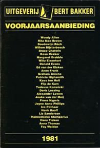 Boudewijn Büch in Bert Bakker. Voorjaarsaanbieding 1981 - nr. 1