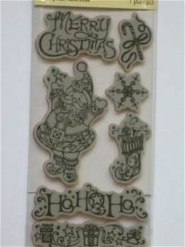 OPRUIMING: recollections rubber cling stamp ho ho ho - 1