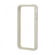 Bumpers voor iPhone 4S, Wit +Wit-Transp, Nieuw, €4.50