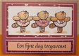 Verjaardagskaart nr 57: 3 Forever Friends ballerina's - 1 - Thumbnail