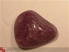 Lepidolith, Lepidolite nr1 Knuffel-trommelsteen Brazilie