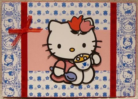 Hello Kitty kaart 03: Hello Kitty met soep - 1