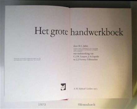 [1973] Het grote handwerkboek, Jelles, Sijthoff - 3