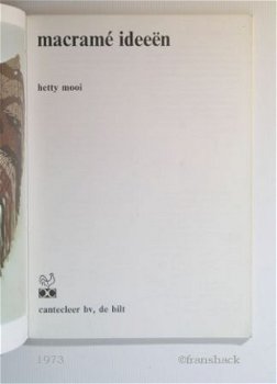 [1973] Macramé ideeën, Mooi, Cantecleer - 2