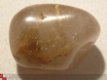 Rutielkwarts, Rutil-quartz nr 4 Knuffelsteen, Trommelsteen - 1 - Thumbnail