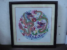 chinese / japanse schilderij met draak