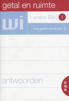 Antwoorden Getal en ruimte 1 Vmbo-B(K) 1 Wiskunde