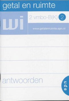 Antwoorden Getal en ruimte 2 Vmbo-B(K) 2 Wiskunde. - 1