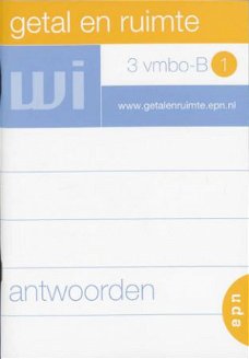 Antwoorden Getal en ruimte 3 Vmbo-B 1 Wiskunde.