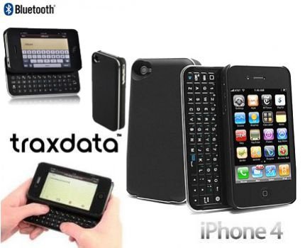 Bluetooth SlideOut Keyboard Case voor iPhone 4G 4S, Nieuw, € - 1