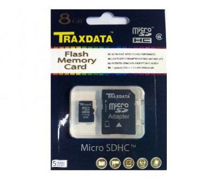 Micro SDHC, Traxdata, 8GB, Class 6, Nieuw, €16 - 1