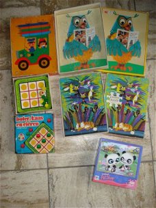3 oude kinderpuzzels jaren 1970 en 1984 Fabeltjeskrant
