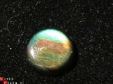 Cabochon Tri-collore Spectroliet Rond 10mm*3mm