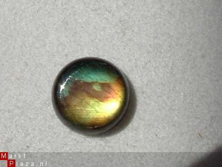 Cabochon Tri-collore Spectroliet Rond 10mm*3mm - 1