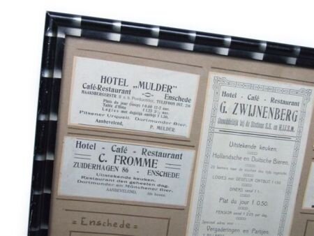 Horeca advertenties uit Enschede 1907 - 2