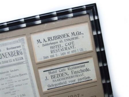 Horeca advertenties uit Enschede 1907 - 3