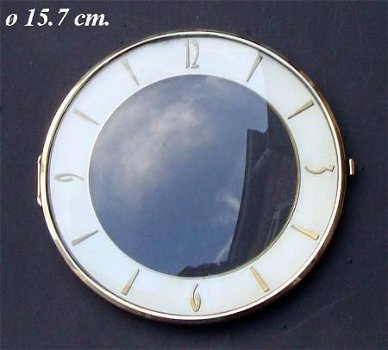 Pendule deur / wijzerplaat = bol glas =12257 - 0