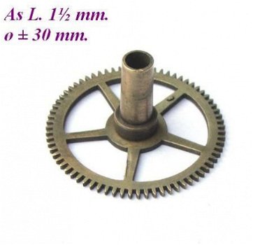 === Uurrad Franse pendule / regulateur = oud === 12255 - 1