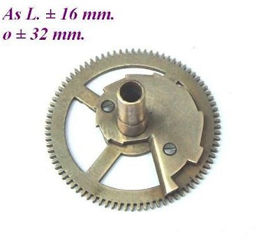 === Uurrad Franse pendule / regulateur = oud = 12261 - 1