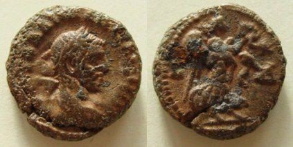Romeinse Egyptische munt van keizer Maximianus (3) - 1