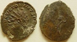 Romeinse munt van keizer Victorinus (268-270) (3)