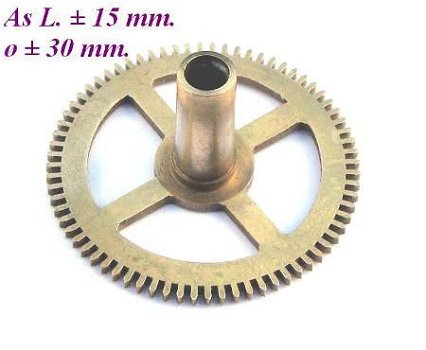 === Uurrad Franse pendule / regulateur = oud === 12296 - 1