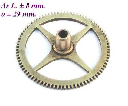 === Uurrad Franse pendule / regulateur = oud === 12295 - 1