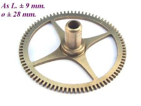 === Uurrad Franse pendule / regulateur = oud === 12293 - 1