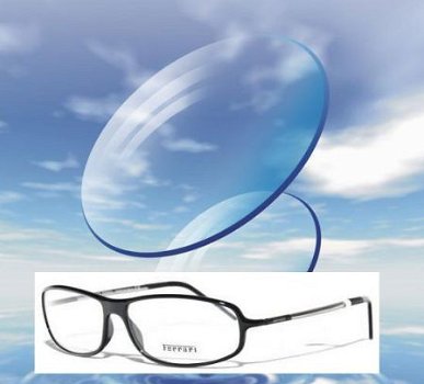 Brillenglazen voor Enkelvoudige, Multifocale heren monturen, - 1