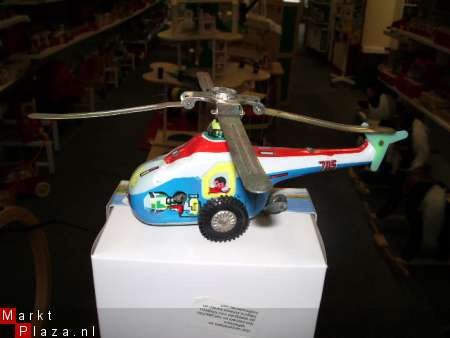 Blikken Speelgoed. Helikopter, wind up helicopter.. - 1