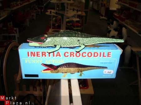 Blikken Speelgoed. Krokodil - inertia crocodile. - 1