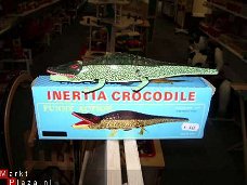 Blikken Speelgoed. Krokodil - inertia crocodile.