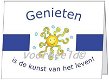 Dubbele kaart met envelop YML D1548: Genieten is... - 1 - Thumbnail