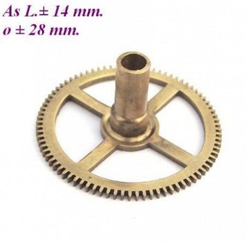 === Uurrad Franse pendule / regulateur = oud === 12390 - 1