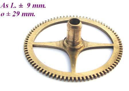 === Uurrad Franse pendule / regulateur = oud === 12410 - 1