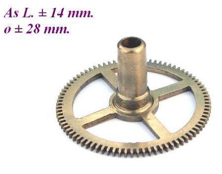 === Uurrad Franse pendule / regulateur = oud === 12432 - 1