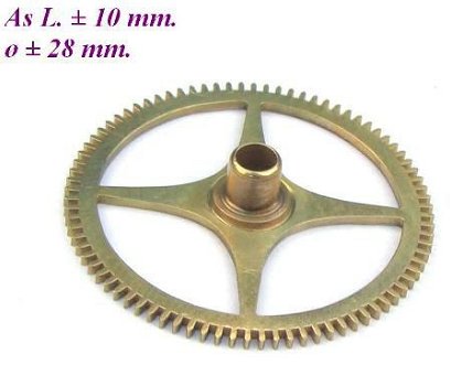 === Uurrad Franse pendule / regulateur = oud === 12497 - 1