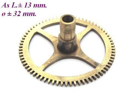 === Uurrad Franse pendule / regulateur = oud === 12517 - 1