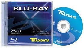 Blu-Ray, Herschrijfbaar, 2X Speed, 25GB, Nieuw, €5 - 1