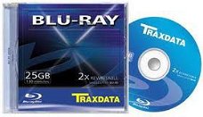 Blu-Ray, Herschrijfbaar, 2X Speed, 25GB, Nieuw, €5
