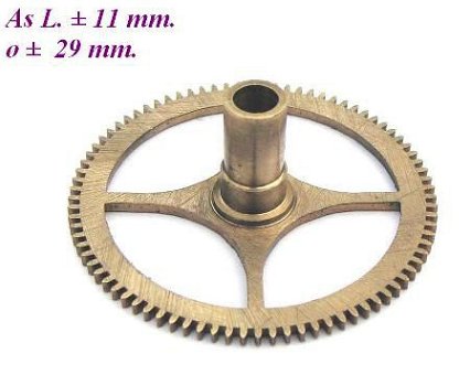 === Uurrad Franse pendule / regulateur = oud === 12571 - 1